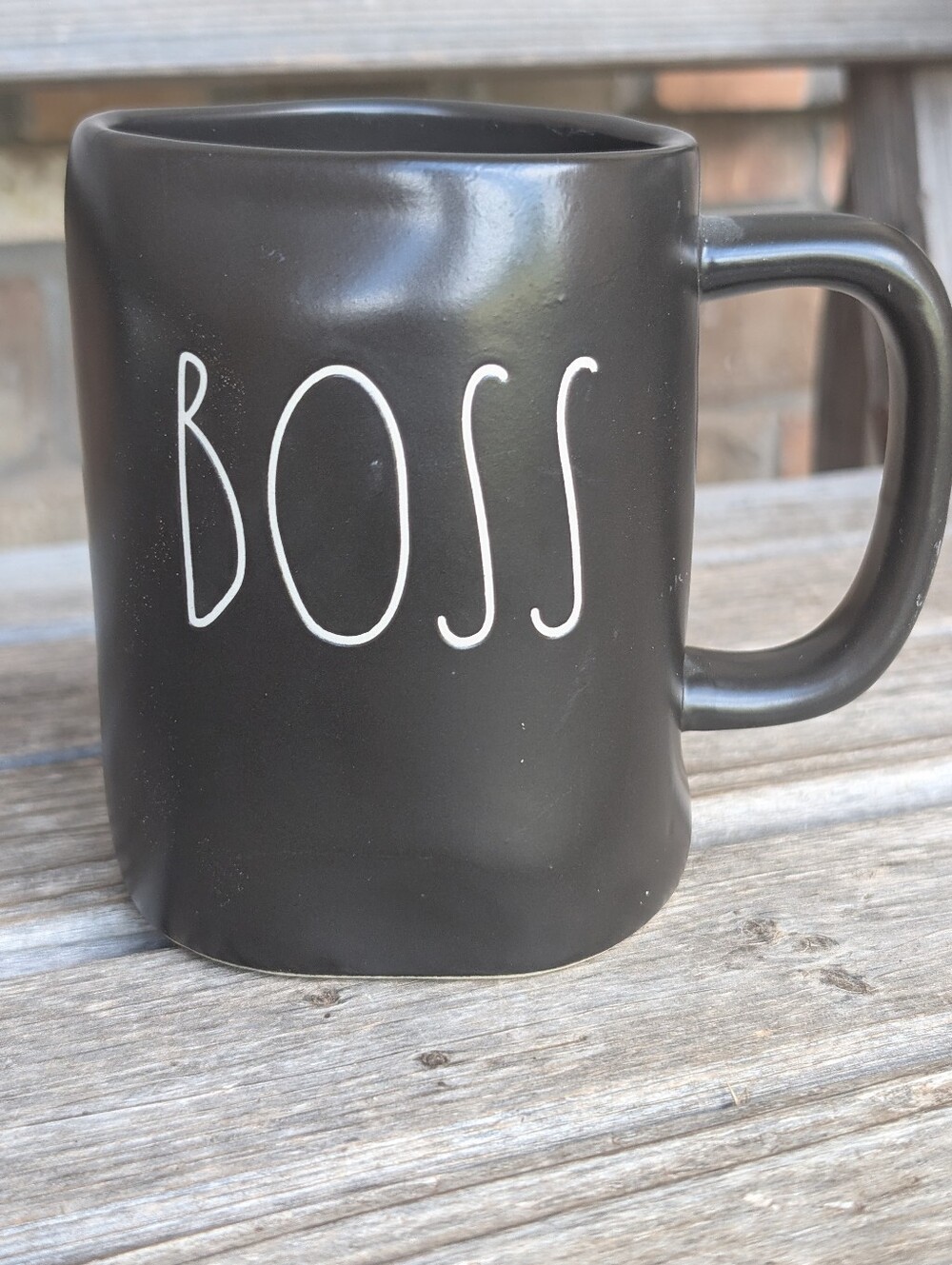 Black Rae Dunn BOSS Mug
